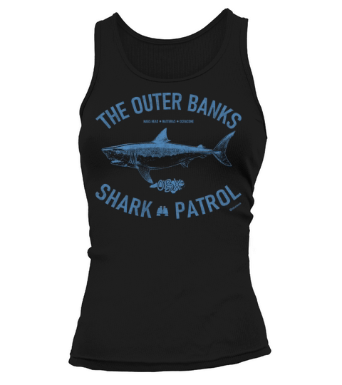 Outer Banks Shark Patrol OBX Vintage Light Blue Tank top Woman