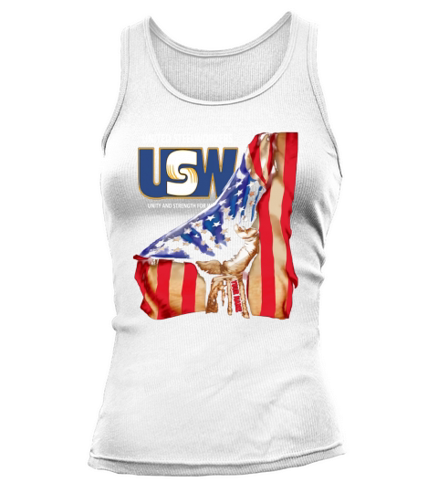 United steelworkers american flag your name shirt Tank top Woman
