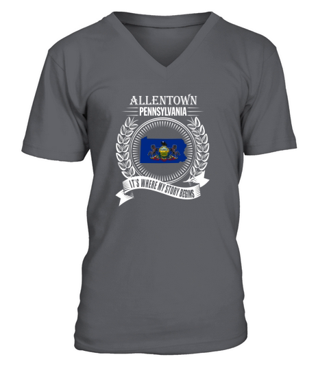 Allentown Its  where my story begins V-Neck T-shirt