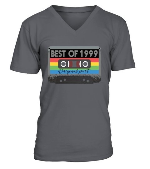 Best Of 1999 Vintage Cassette Retro Birthday V-Neck T-shirt
