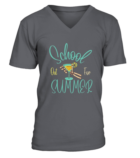 Cute Last Day Of School Schools Out For Summer V-Neck T-shirt