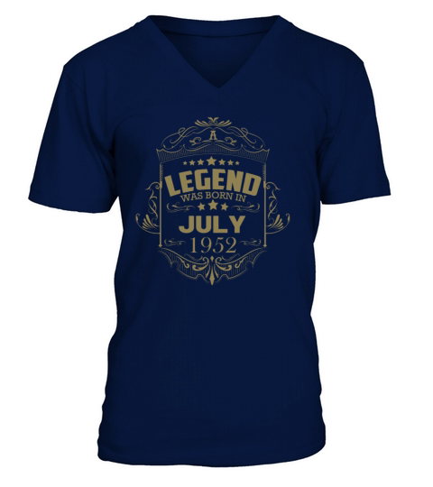 July 1952 Birthday Vintage Gifts V-Neck T-shirt