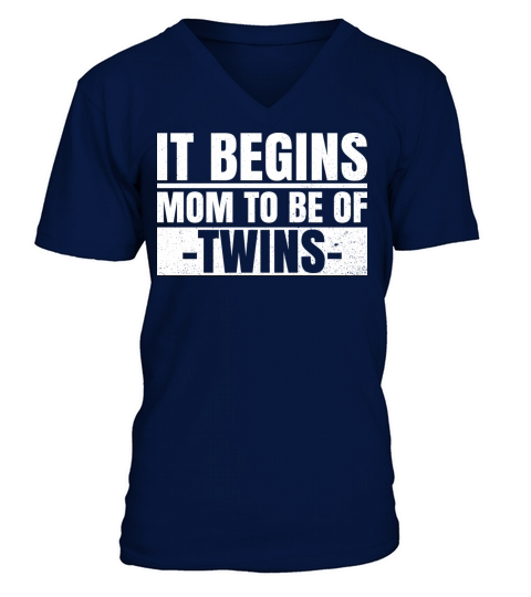 Mothers Day Mother of 2 Quote for a Future Mom of V-Neck T-shirt