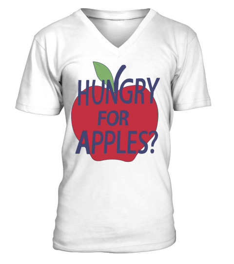 Rick &amp;amp; Morty-Hungry For Apples Shirt V-Neck T-shirt