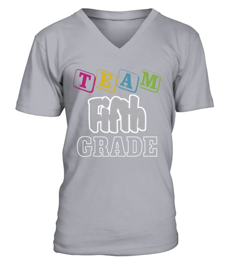 Team Fifth Grade Teacher T-Shirt Back To School V-Neck T-shirt