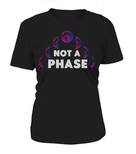 Bisexual Bi Pride Flag Moon Not A Women's T-Shirt