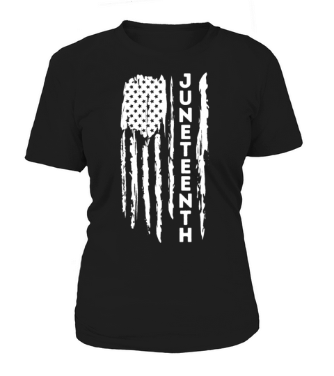 Juneteenth USA Flag I Black African American Day Women's T-Shirt