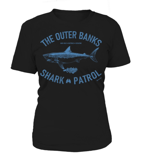 Outer Banks Shark Patrol OBX Vintage Light Blue Women's T-Shirt