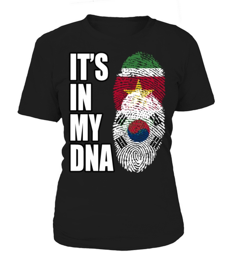 Surinamese And South Korean Vintage Heritage DNA F Women's T-Shirt