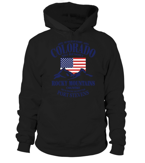 Aspen - Colorado Ski Resort - USA Flag T-Shirts Hoodie Unisex