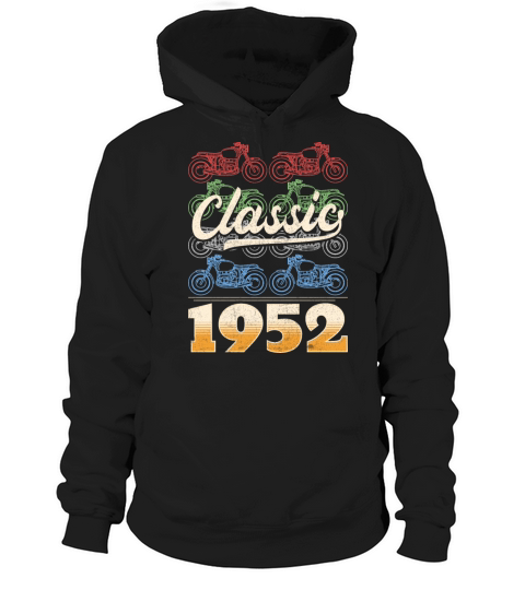 Vintage 1952 Original Parts Motorcycle Rider Hoodie Unisex
