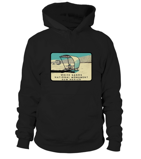 White Sands National Monument New Mexico Vintage Travel Decal CHRISTMAS UGLY Hoodie Unisex