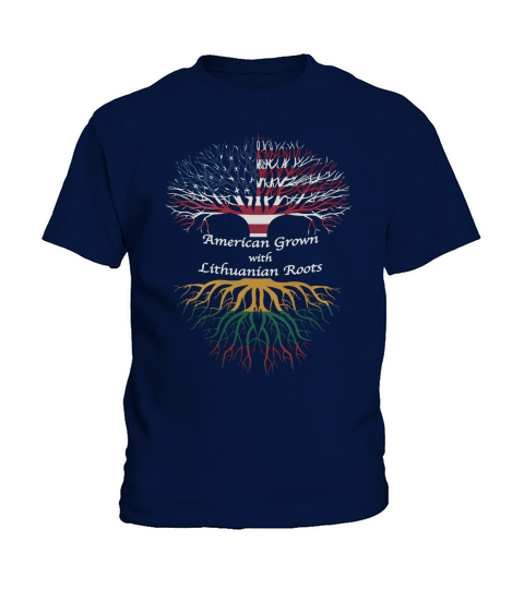 AMERICAN GROWN WITH LITHUANIAN ROOTS T-SHIRT Kids T-Shirt