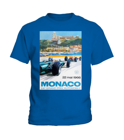 Gran Prix de Monaco, 1966, original vintage poster Kids T-Shirt