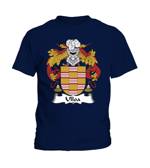 Ulloa Family Crest Spanish Family Crests Kids T-Shirt