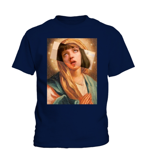 Virgin Mary Mia Wallace shirt Kids T-Shirt