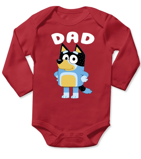 Bluey Dad Long Sleeve Baby One-Piece