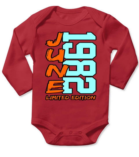 June 1982 Limited Edition Gift Long Sleeve Baby One-Piece