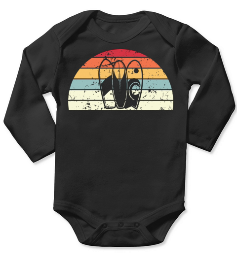 Retro Surfing Sunset Vintage surf Sunrise Long Sleeve Baby One-Piece