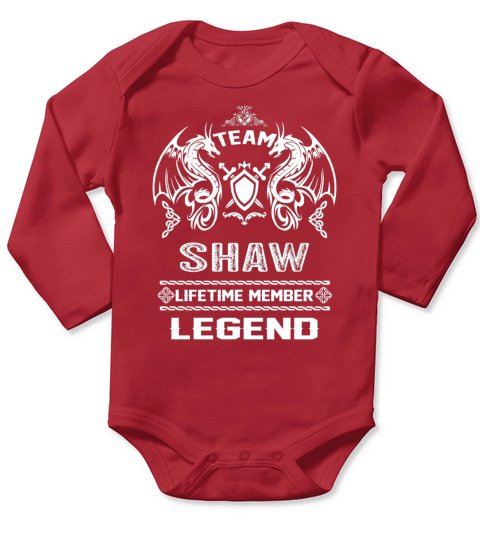 SHAW team lifetime member legend Long Sleeve Baby One-Piece