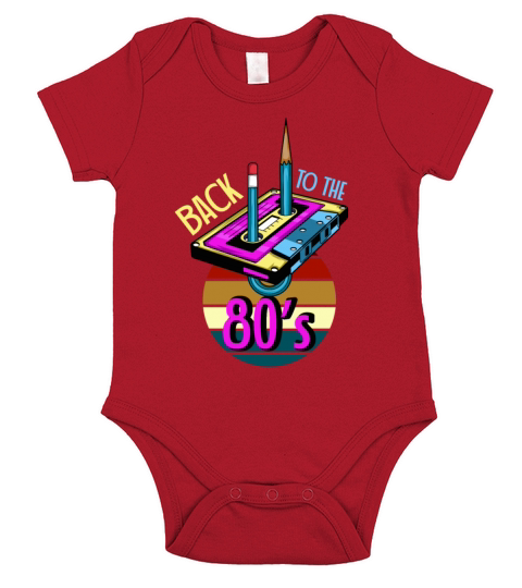 Back to 80s Traditionalist Gift Short Sleeve Baby One-Piece