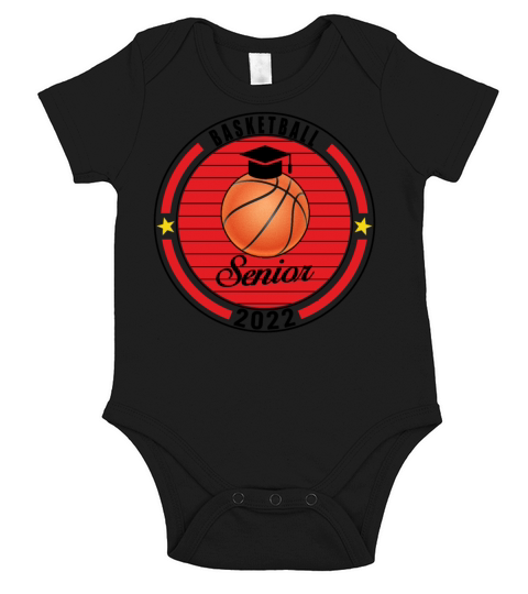 Basketball Senior 2022 Player Graduation Class of Short Sleeve Baby One-Piece