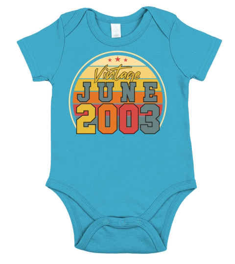 Best Birth Month June 2003 Short Sleeve Baby One-Piece