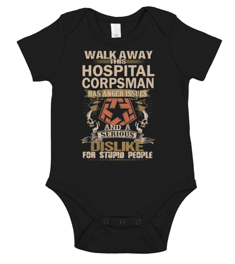 HOSPITAL CORPSMAN Wakaway Short Sleeve Baby One-Piece