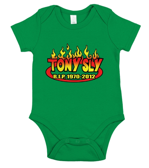 R-I-P- TONY SLY shirt Short Sleeve Baby One-Piece