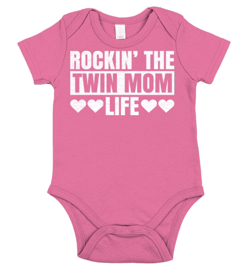 Rockin’ the Twin Mom life Quote for a Mother of Short Sleeve Baby One-Piece