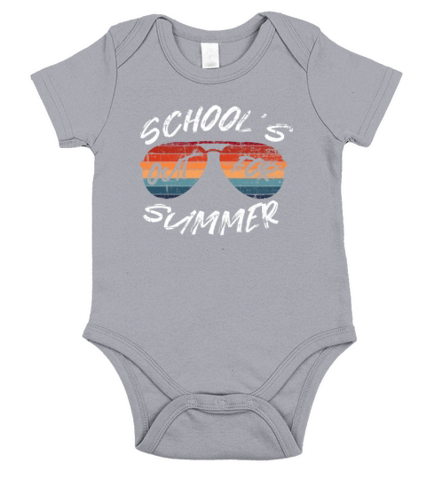 Schools Out For Summer Last Day of School Teacher Short Sleeve Baby One-Piece