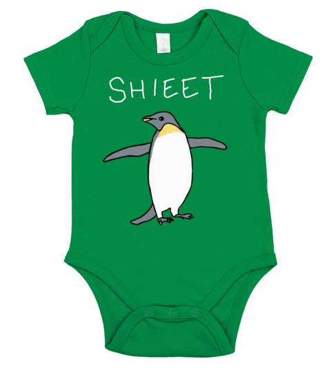 Shieet The Penguin Short Sleeve Baby One-Piece