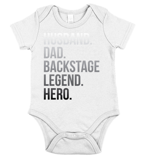 Stage Crew Quote for your Backstage Tech Husband Short Sleeve Baby One-Piece