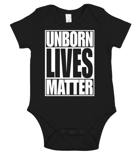 Unborn Lives Matter Short Sleeve Baby One-Piece