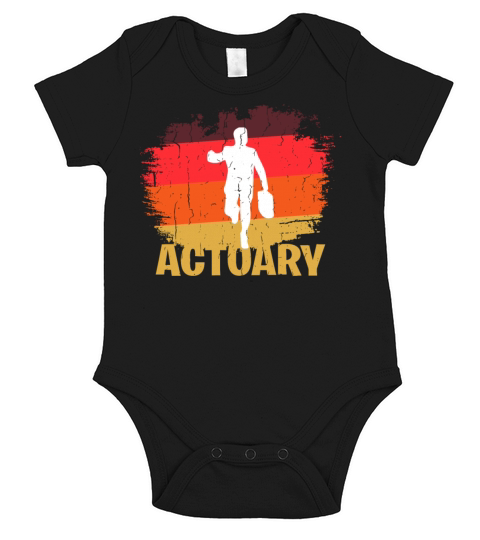 Vintage Actuary Design Short Sleeve Baby One-Piece