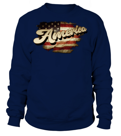 AMERICA VINTAGE FLAG DAY Sweatshirt Unisex