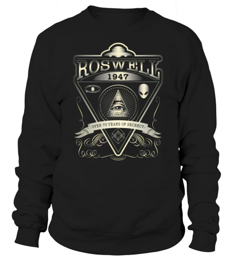 Roswell 1947 Alien Vintage Style UFO Area Sweatshirt Unisex