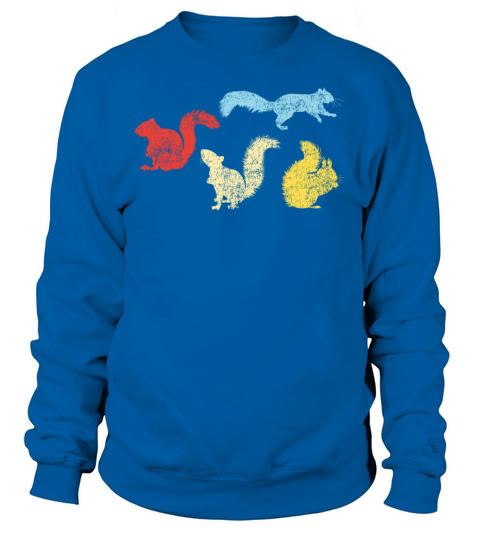 Squirrel Acorn Retro Vintage Sweatshirt Unisex