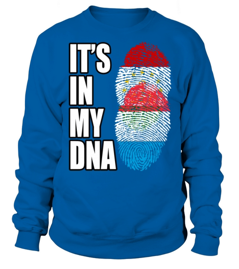 Tajikistani And Luxembourgish Vintage Heritage DNA Sweatshirt Unisex
