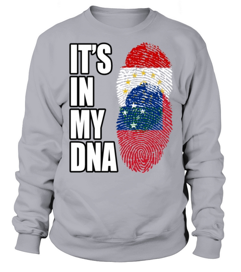 Tajikistani And Samoan Vintage Heritage DNA Flag Sweatshirt Unisex