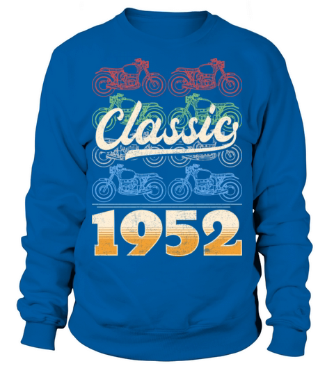 Vintage 1952 Original Parts Motorcycle Rider Sweatshirt Unisex