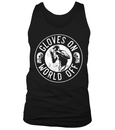 Boxing Vintage Gloves On World Off Tank Top Unisex