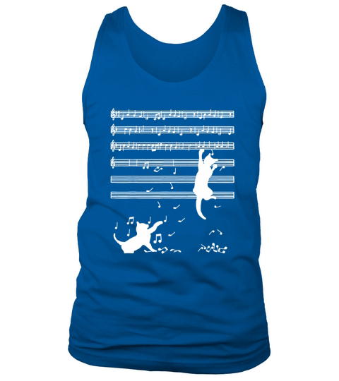 Cats Playing Musical Notes And Make It Down shirt Tank Top Unisex
