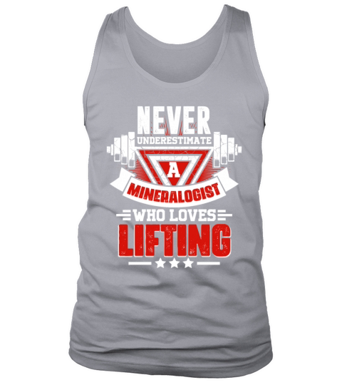 Never Underestimate Mineralogist Gym Workout Fitne Tank Top Unisex
