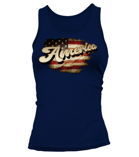 AMERICA VINTAGE FLAG DAY Tank top Woman