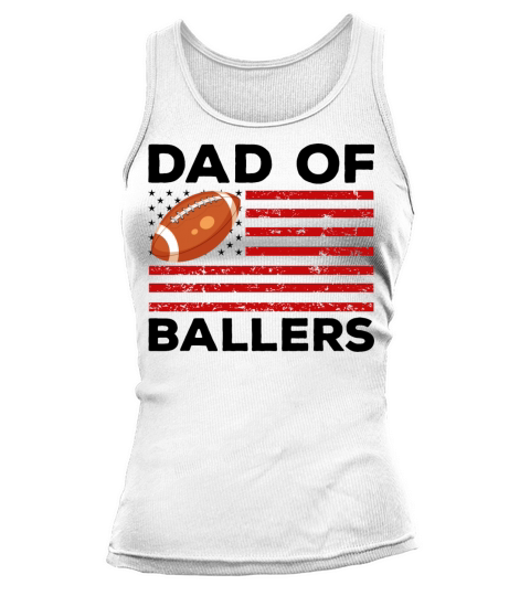 Dad of Ballers Softball Lovers Retro Vintage Tank top Woman