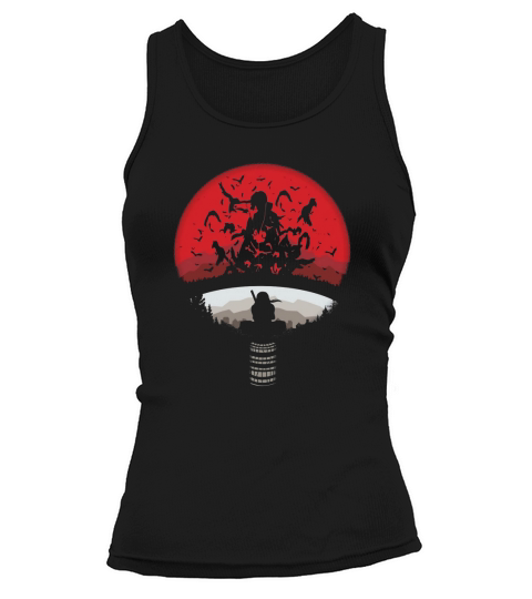 Itachi Uchiha Red Moon Naruto Tank top Woman