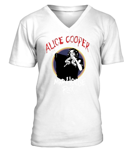 Alice Cooper Mad House Rock V-Neck T-shirt