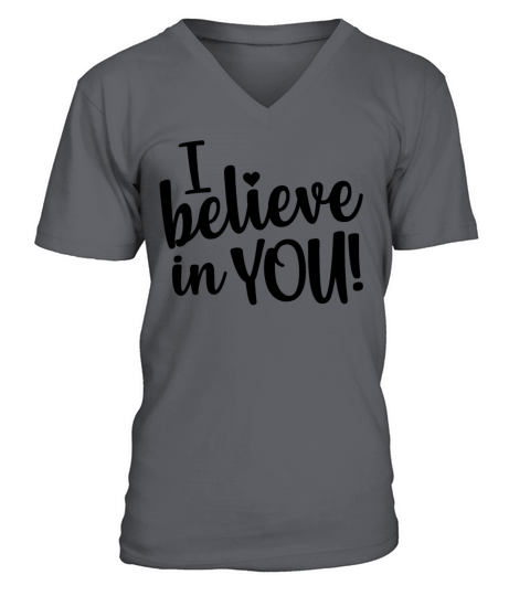 I Believe In You Womens Teacher Test Day V-Neck T-shirt