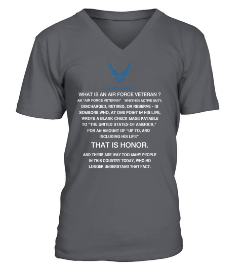 WHAT IS AN AIR FORCE VETERAN V-Neck T-shirt
